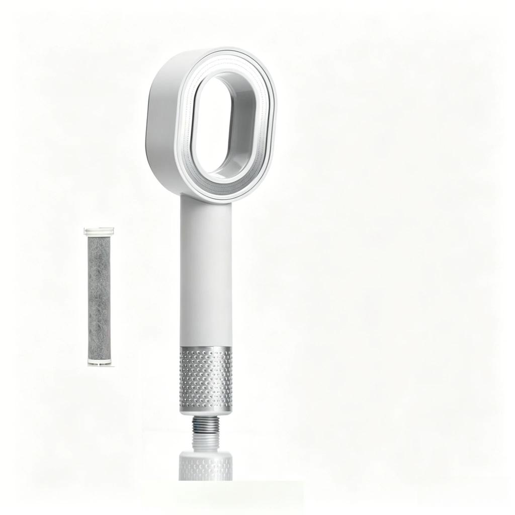 Filtered High Pressure Shower Head, Water Saving Design, Purifies Shower Water, Practical Bathroom Accessory