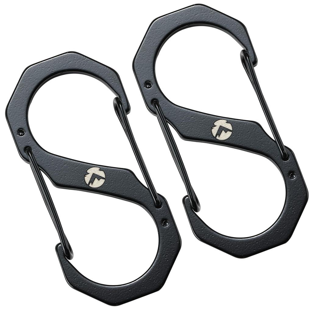 CAMPING MOON Camping Accessories Carabiner Stainless Steel 5cm Set of