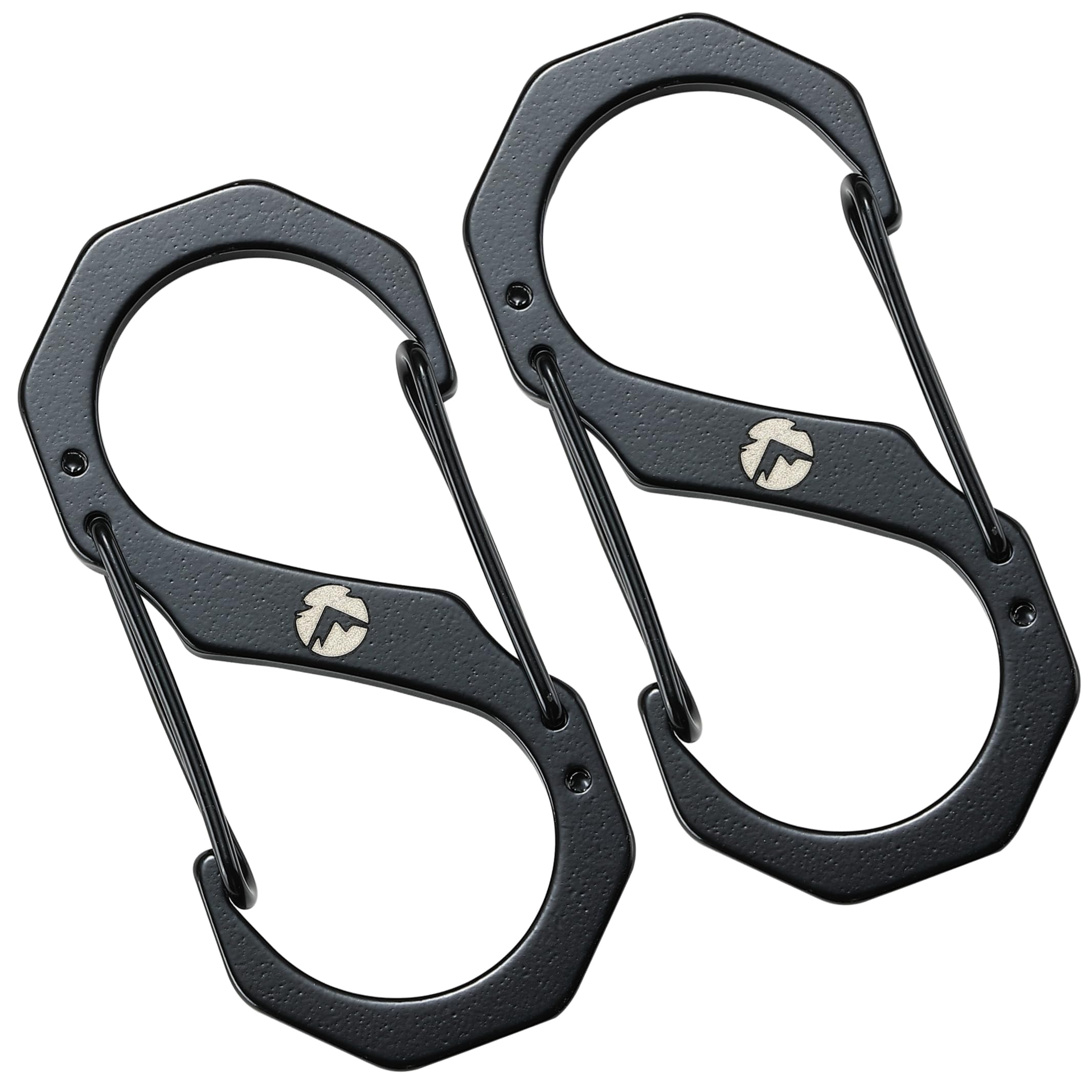 CAMPING MOON Camping Accessories Carabiner Stainless Steel 5cm Set of Approximately D4mmxL50mmxW22mmxS12.5mm