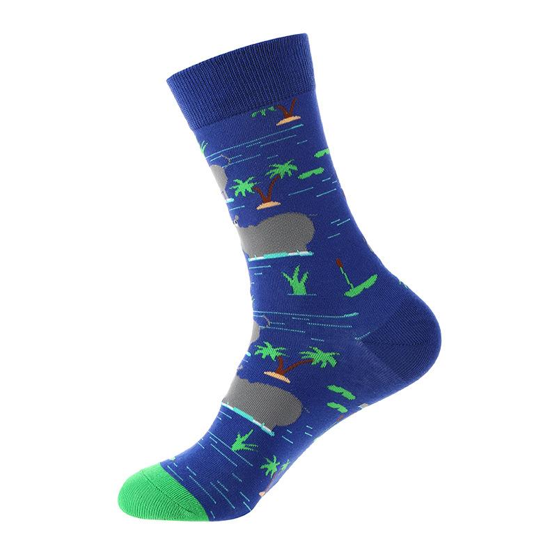 Cartoon Fruit Animal Cake Flower Mixed Colors, Pure Cotton, INS Fashion Brand, Net Red, Casual Fashion Socks for Men and Women