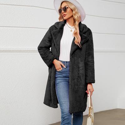 Winter Female Faux Mink Fur Coat Women Iconic Brand Long Outerwear Jacket Large Size High Street Luxury Big Fur Collar Faux Fox Fur Jacket Vest Coat
