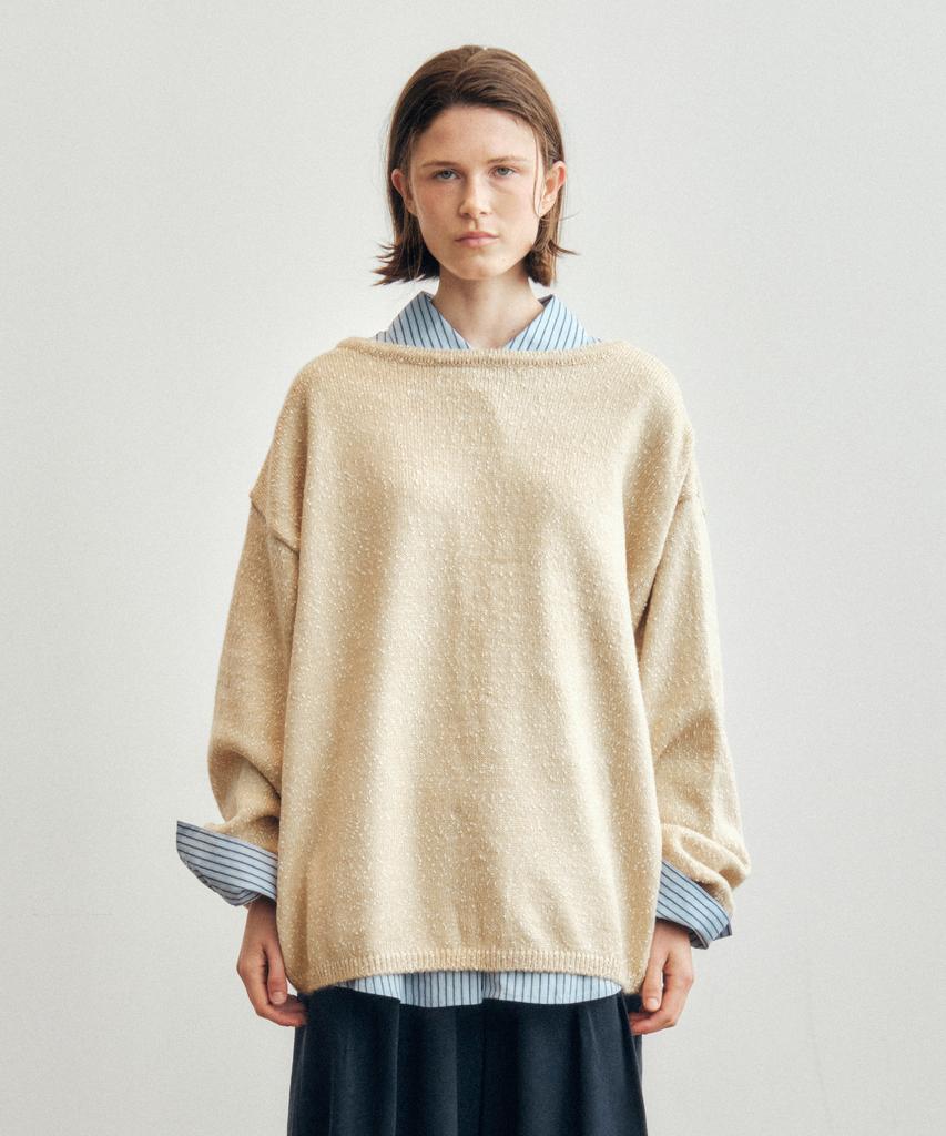 CITTA Reversible Back String Knit_Ctk237(Beige)