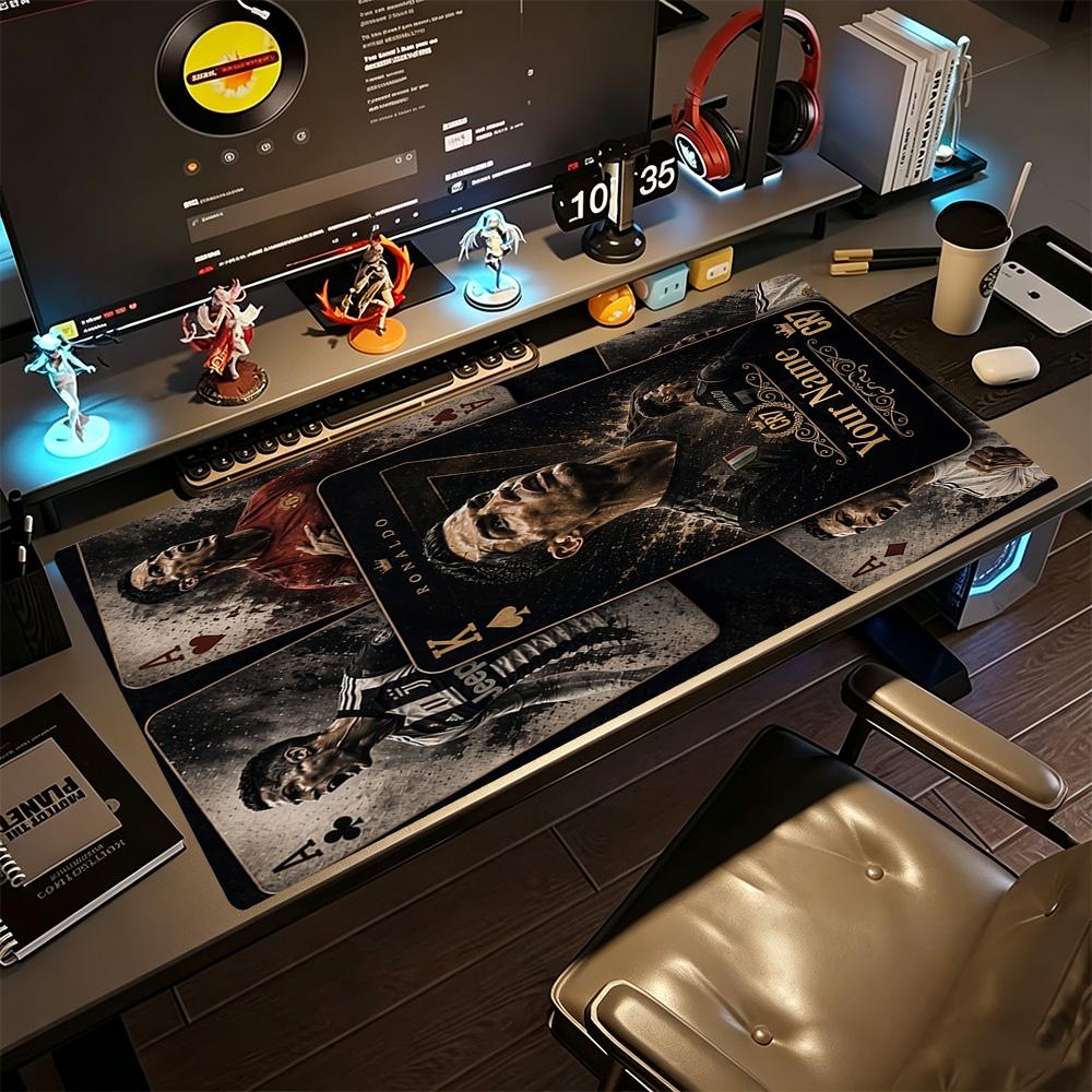 Cristiano Ronaldo Gaming Mouse Pad Desk Mat Computer Desk Mat Nonslip Rubber Bottom Office Desk Accessory