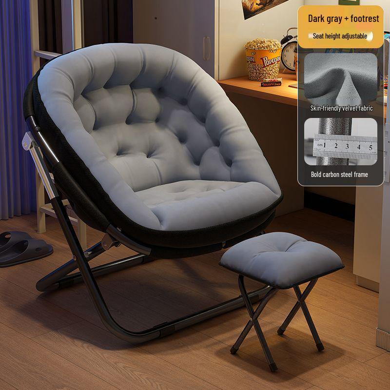 Foldable Recliner Chair: Versatile for Office, Naps, and Dorms - Ideal for Sitting, Sleeping, and Relaxing.