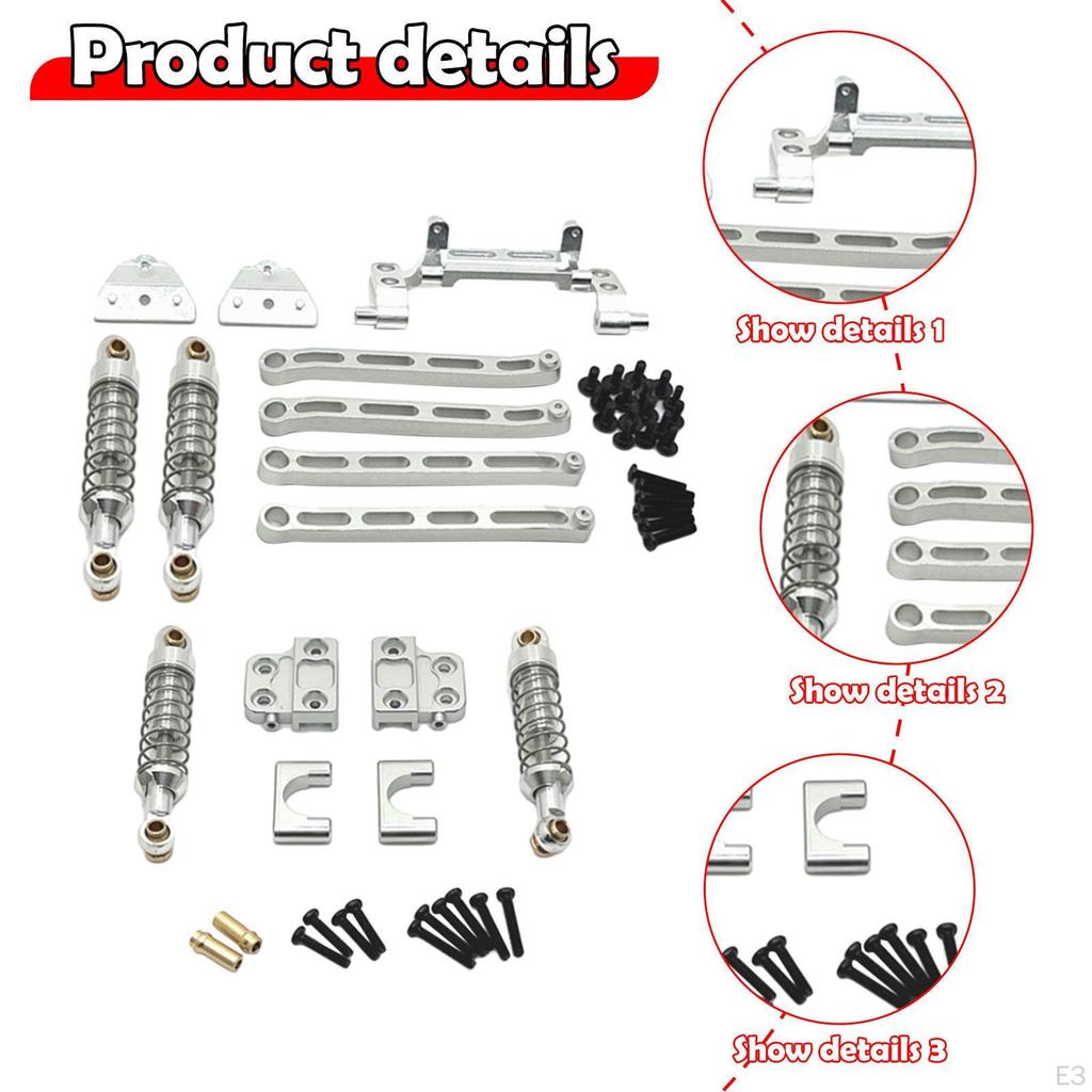 1/12 RC Car Spare Parts Rod Metal Front Rear Shock Absorber Mount for MN82S, DIY