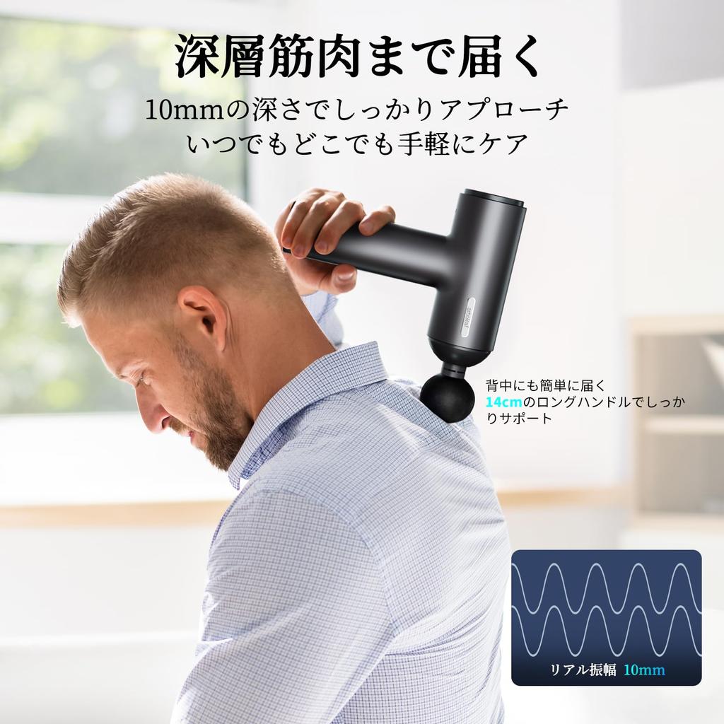 arboleaf Myofascial Release Gun Handy Gun with Touch 10mm Maximum Speed 3200 Times Per 6 7 Full Body High Quiet Portable Case Perfect New Warranty