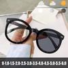 Round Ladies Photochromic Myopia Glasses Luxury Color Changing Goggle Shades Eyeglasses Men Women Diopter Eyewear Prescription