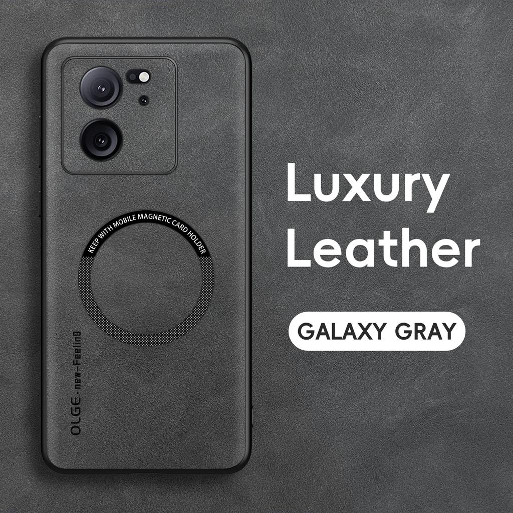 Magnetische Retro Leder Soft Case Für Xiaomi 13T Pro Xiaomi13T Pro 13TPro Kabelloses Laden Handyhülle Abdeckung