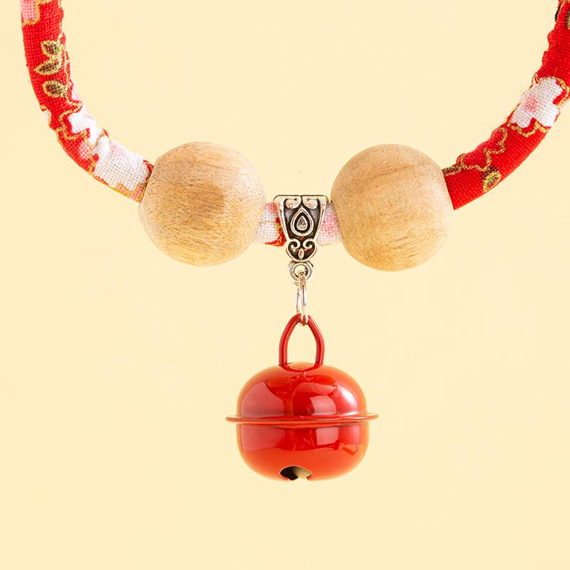 Cat & Dog Flea Prevention Collar with Bell - Decorative Pet Neck Scarf