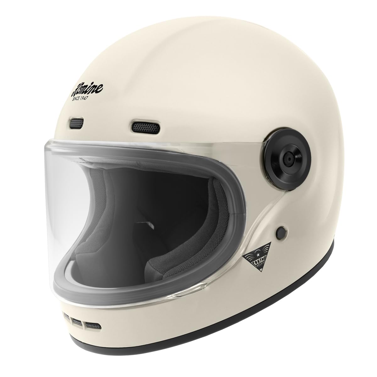 

KOMINE Neo Retro Full Face Helmet Vintage White M 01-190 HK-190