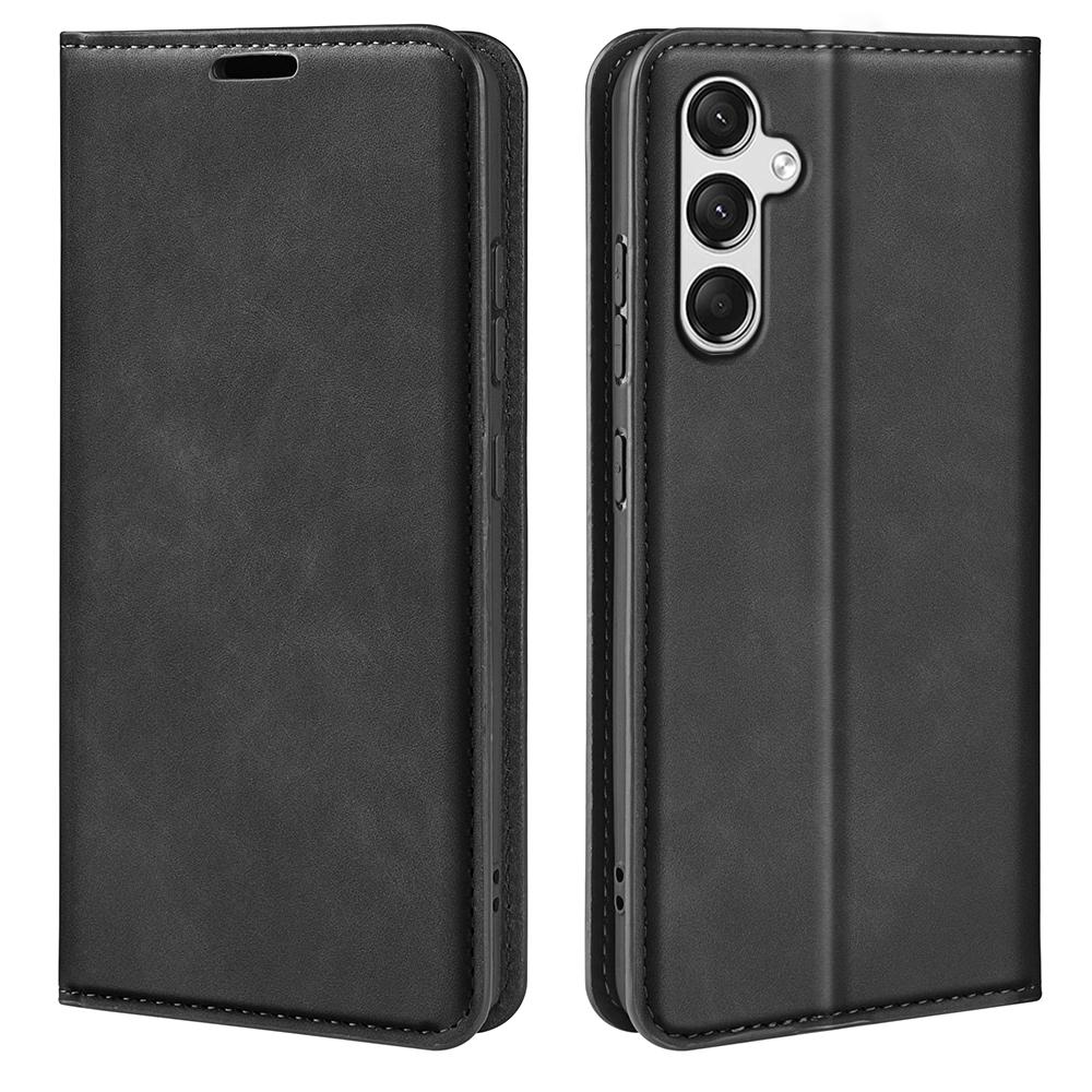 For Samsung Galaxy A25 5G (Global) (161.0 X 76.5 X 8.3mm) Case Anti-Scratch Wallet Stand Skin-touch Feeling Leather Phone Cover