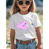 Children Crew Neck Short Sleeve T-Shirt with Anglerfish Print