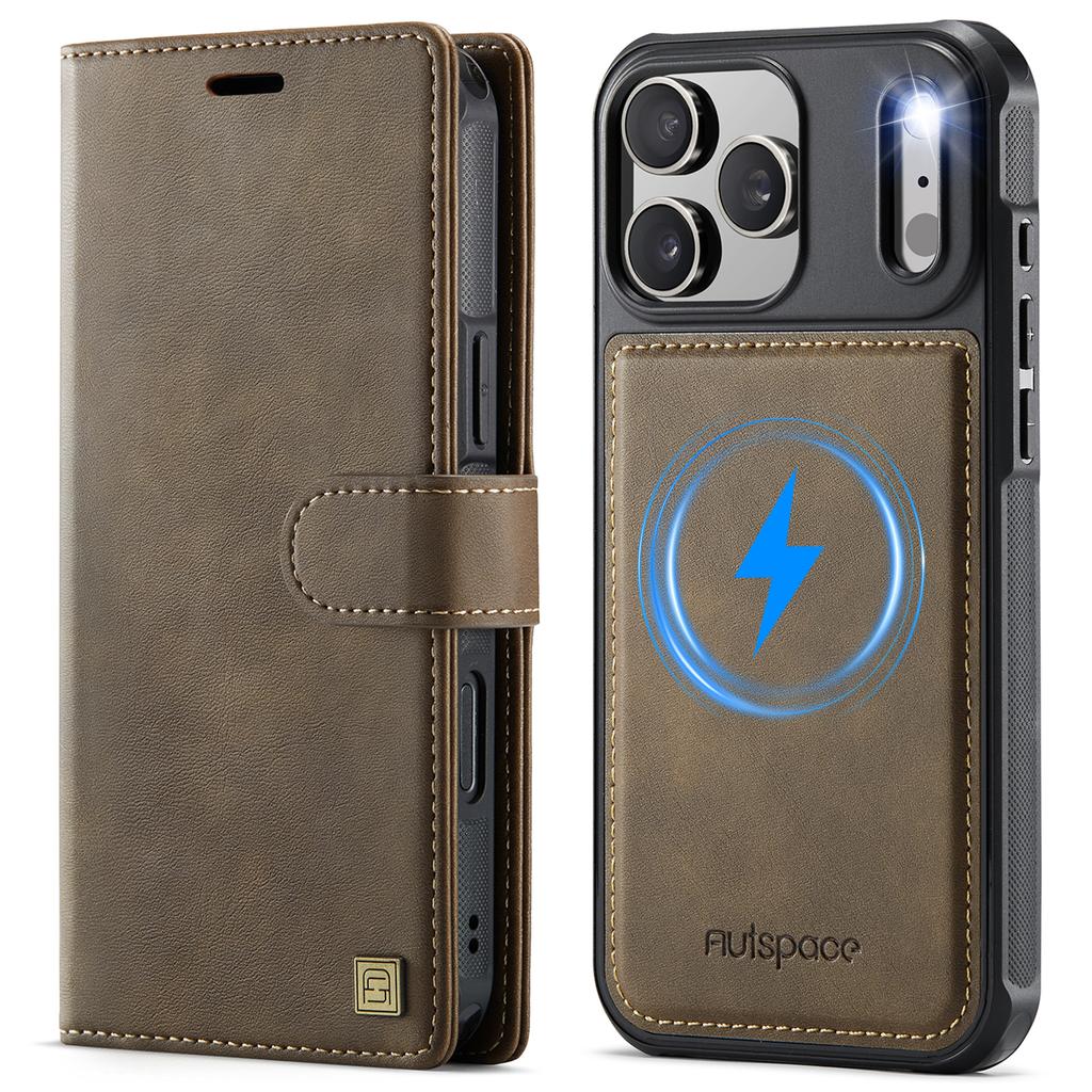2 in 1 Detachable Magnetic  Leather Flip Wallet Phone Case For Samsung Galaxy S26 Ultra S25 S26 Plus FE Wireless Charging Cover