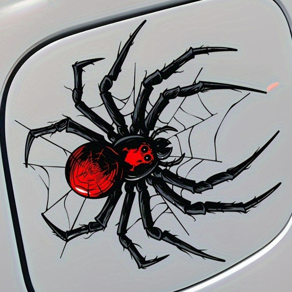 Cartoon Car Decals Spider Car Decal Spider Scary Animal Car Decals Fashionable Auto Stickers For Drivers Driving Enthusiast