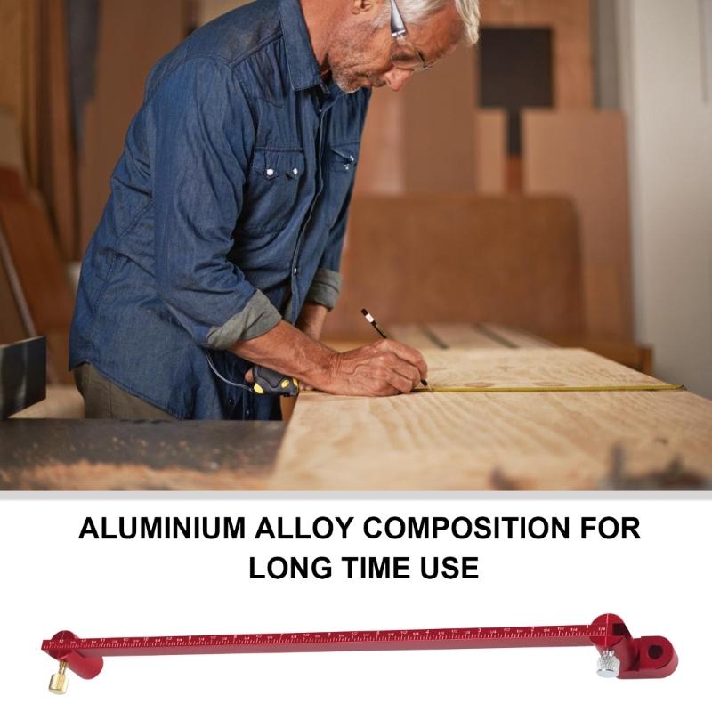 Holzbearbeiter Kreismarkierer Anreißlineal, 550 mm Großes Markier-Zeichenwerkzeug Geeignet für Handwerker, zum Anfertigen perfekter Kurven