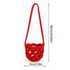 Knitted Wine Bottle Carrier Solid Color Mesh Tote Bag Portable Water Tote Bag  Party Decor