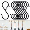 A84E-48PCS S Hooks For Hanging - S Shaped Hooks For Kitchen Utensil And Closet Rod - Black S Hooks For Hanging Plants,Pots