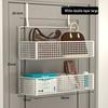 Over-the-Door Double-Layer Storage Rack with Hooks