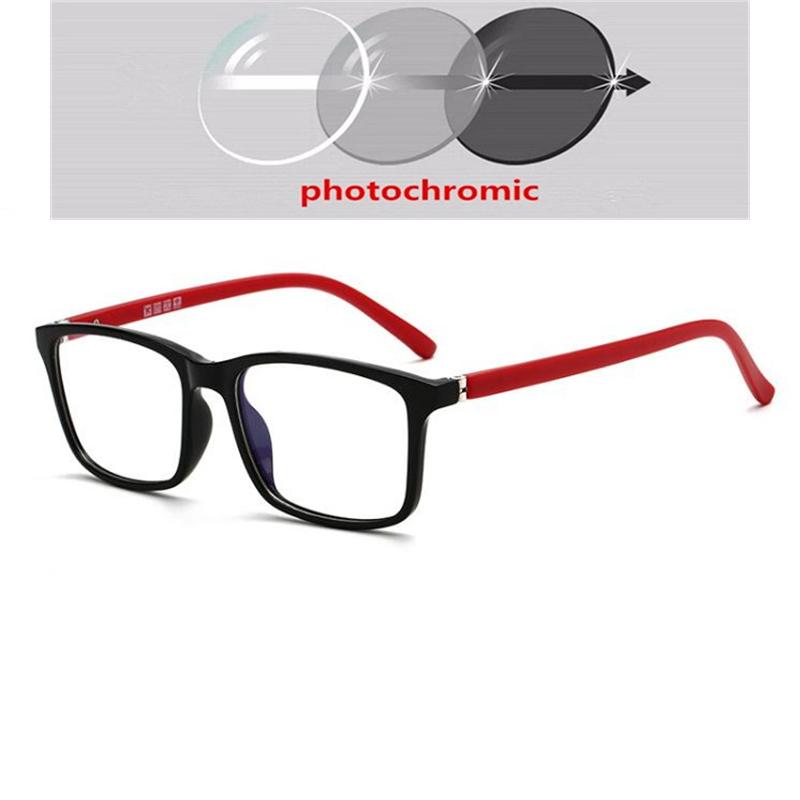 TR90 Spring Leg Square Optical Eyeglasses Women Anti Blue Light Prescription Glasses 0 To -6 0