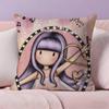 Cartoon S-Santoro Gorjuss Pillow Case Ultra Soft Skin Friendly Fabric Cloud Like Comfort & Concealed Zipper