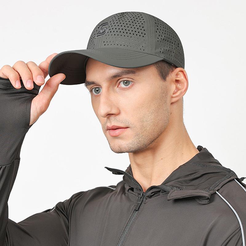 Male Baseball Cap Embroidery Irregular Quick-Drying Cap Breathable Sun Hat Outdoor Cap