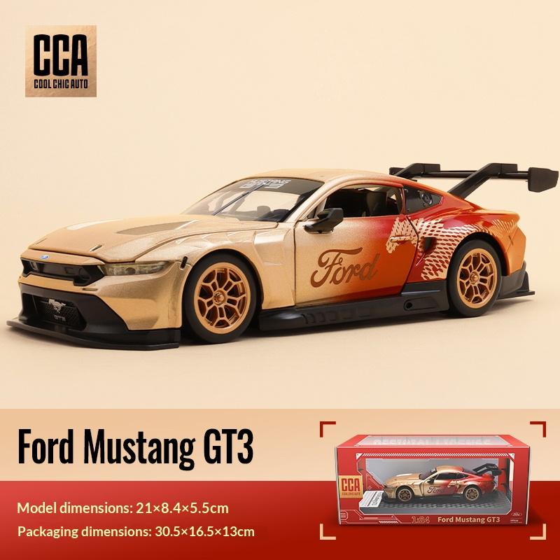 

1:24 Ford Mustang GT3 Специальное издание Праздника Весны, Металлическая модель автомобиля, Коллекционный спортивный автомобиль, Подарок, Декорация