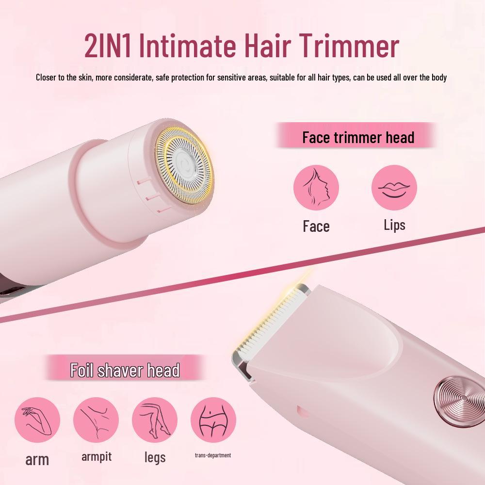 Waterproof Double-Head Electric Epilator & Bikini Trimmer for Women