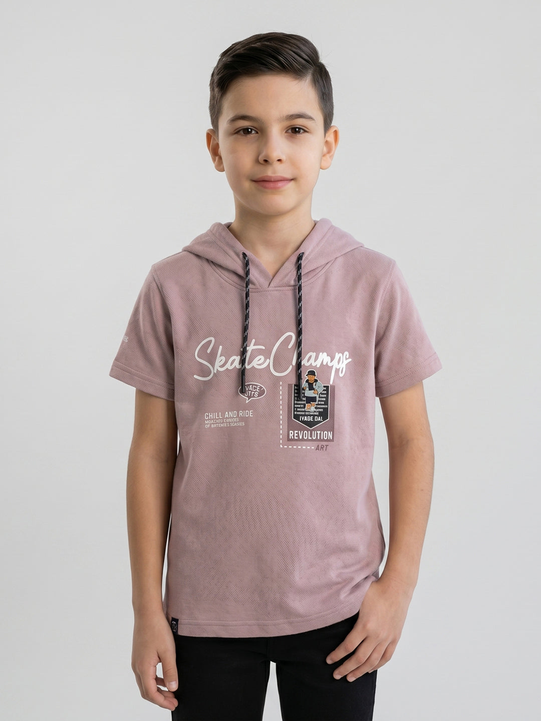 Monte Carlo Boy Regular Fit Mauve Tshirt 4-5 Years