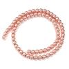 2 3 4 6 8 10mm Rose Gold Natural Hematite Stone Beads Round Loose Beads For DIY Jewelry Making Bracelets Necklace Accessories