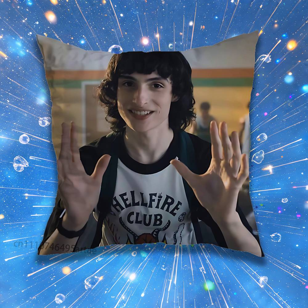 Finn Wolfhard Stranger Pillow for Sofa Seat Chair DecorativeModern Home Decor Print Throw Cushion