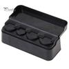 Coin Box Storage Simple Design Portable Plastic Black for Car