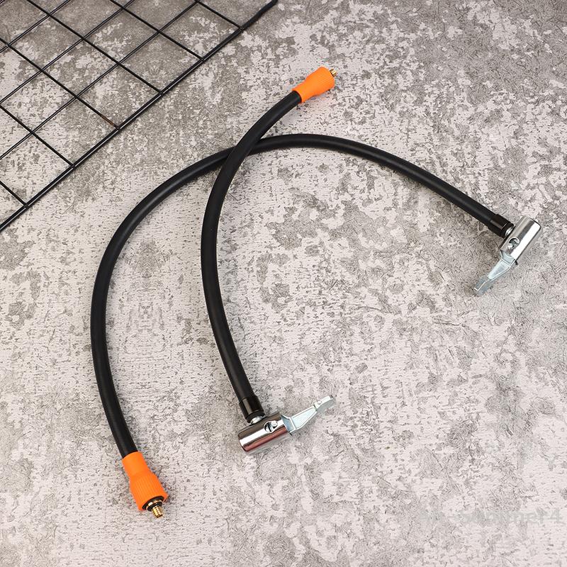 Dækpumpeslange M6 Låsbar Luftpatron Med Luftslange, Standard Dækventil Fin Gevind, Pumpe Slangeadapter