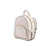Michael Kors Jaycee Classic Monogram Batoh na zip PVC Mini Dámský batoh Světle krémový 35T2G8TB1B-LT-CRM-MULTI