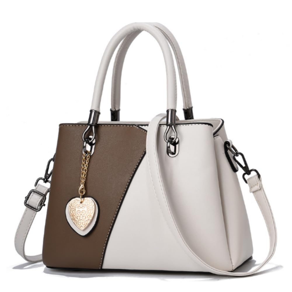 

Сумка через плечо для женщин из ПУ кожи [ORIJIRI] женская, сумочка, сумка, сумка, 2-сторонняя, женская сумка, милая, (коричневый/белый)