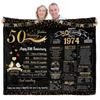 40Th Anniversary Wedding Blanket Flannel Soft Comfortable Home Blanket Warm Blanket Couple Memorial Gift