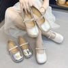 Mary Jane Women's Shoes New Summer Wear Ballet Shallow Mouth Single Shoes with Skirt Flat Evening Single Shoes