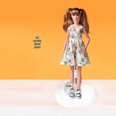 Adjustable Stainless Steel Doll Stand for 30cm To 60cm BJD Dolls with Multiple Support Points