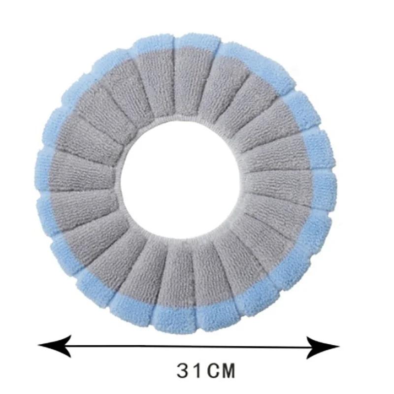 1Pc Bathroom Toilet Seat Cover Soft Warmer Washable Mat Cover Pad Cushion Seat Case Toilet Lid Cover Accessories Bath Home