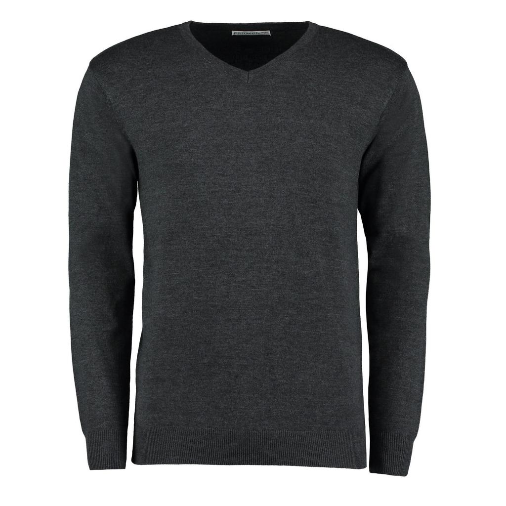 Kustom Kit Mens Arundel V Neck Classic Sweatshirt