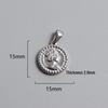 Retro Titanium Steel Cross Necklace Pendant - Stainless Steel DIY Jewelry Accessory, Fade-Resistant