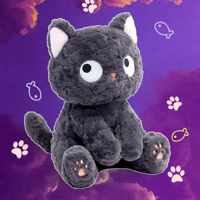Creative Cartoon Black Cat Pillow Cute Doll Cat Plush Toy Luminous Cartoon Doll