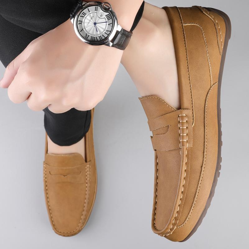 Mode Mode Herren Freizeitleder Slipper Schuhe Designer Slip-on Büro Business Schuhe Marke Hohe Qualität Dating Formelle Party Schuhe