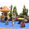 6pcs Resin Fairy Garden Statue Cute Miniatures Figurine Sculpture Mushroom House Set  Christmas