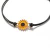 2 Stück Damen Mädchen Sonnenblume verstellbare Armbänder Freundschaft Schmuck Dekoration