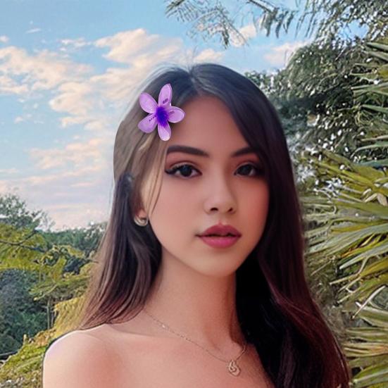 Letní dráp Přechod Barva Květ Tvar Spona do vlasů Protiskluzové Zuby Pevné sevření Zadní Spona do vlasů Každodenní nošení