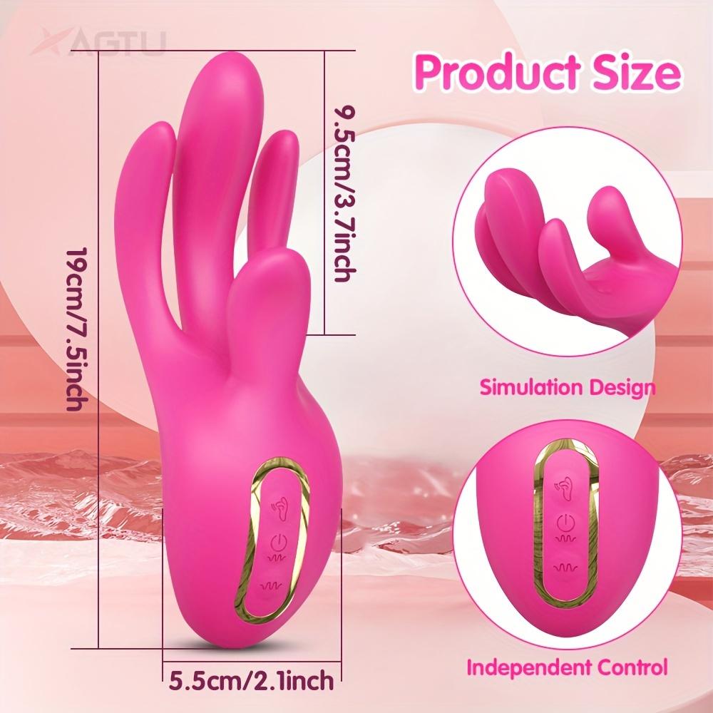 Wiggle Finger Vibrator G-Spot Vagina Vibrator Clitoris Stimulator 3 In 1 Female Masturbation Adult Goods Sex Toy for Women