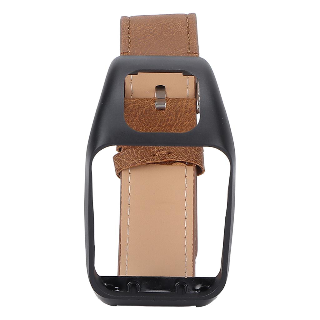 Smartwatch Band Strap Retro Leather Wrist Watchband for TOMTOM Runner3 AdventurerBrown