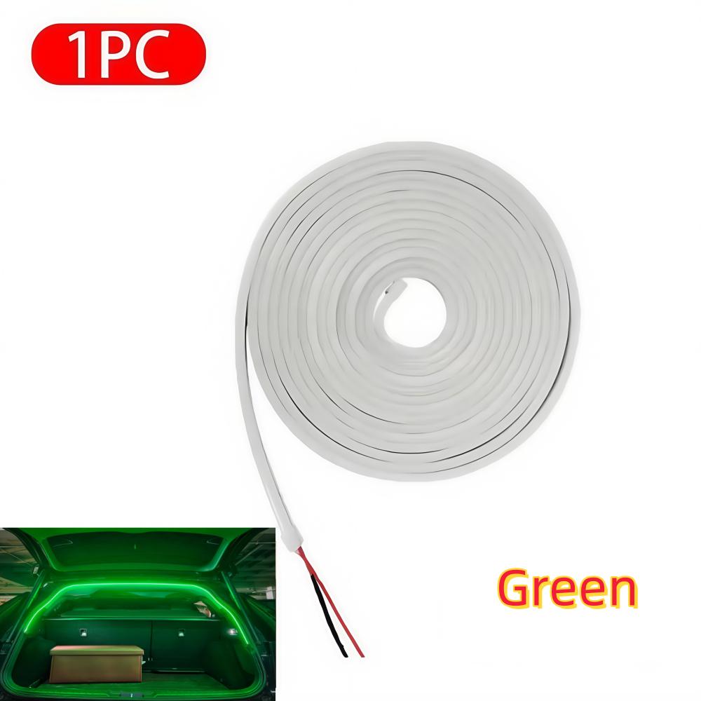 Flexible LED Ambient Light Strip 5m DC12V for Tesla Model Y 3 S After Trunk Frunk Silicone Interior Car Decorative Lamp DIY Lamp