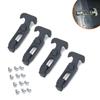 2Pcs/set T-handle Buckle Elastic Rubber T-handle Hasp Draw for Latch with Brackets for Rvs Trailers Tool Boxes Cooling B