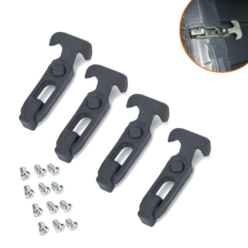 2Pcs/set T-handle Buckle Elastic Rubber T-handle Hasp Draw for Latch with Brackets for Rvs Trailers Tool Boxes Cooling B